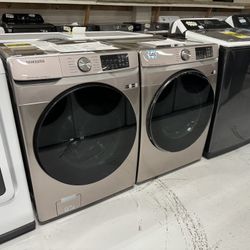 New Washer And Dryer Set Rose Gold Champagne 1 Year Warranty 