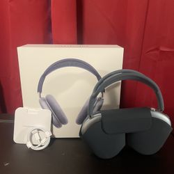 Blue AirPods Maxes
