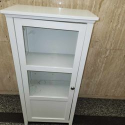 Glass Dooar Shelf Storage Cabinet 