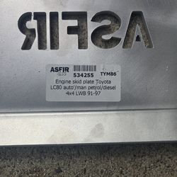 91-97 Landcruiser Fj80 Oil Pan Armor