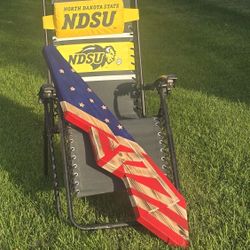 Wood Draped Flag