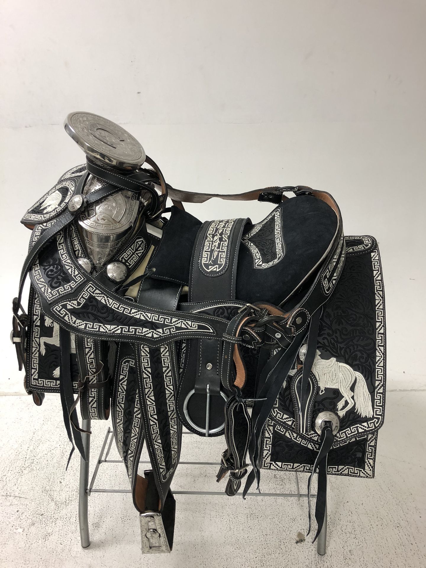 Montura Charra Plateada