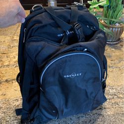 Obersee Bern Diaper Bag Backpack & Cooler, Black