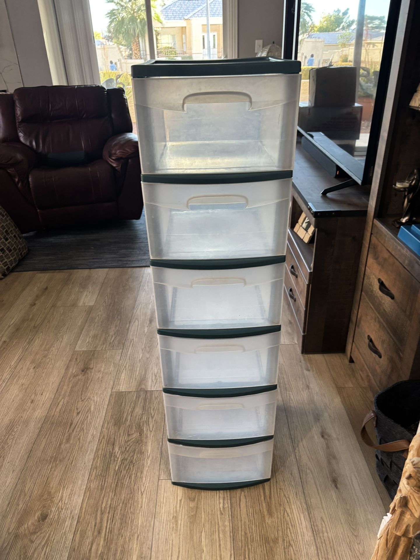 Six Drawer Plastic Container
