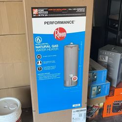 Rheem nature gas water heater 40 gallon 6 years warranty