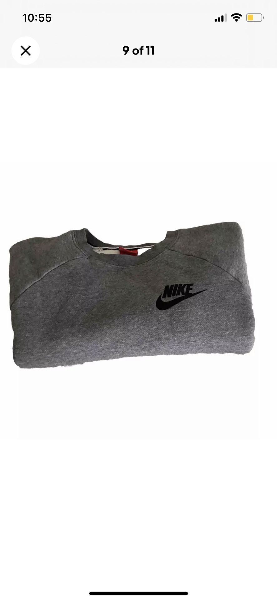 Vintage/Nike Sportswear Rally Crew Neck Sweatshirt Women Large Carbon Gray 