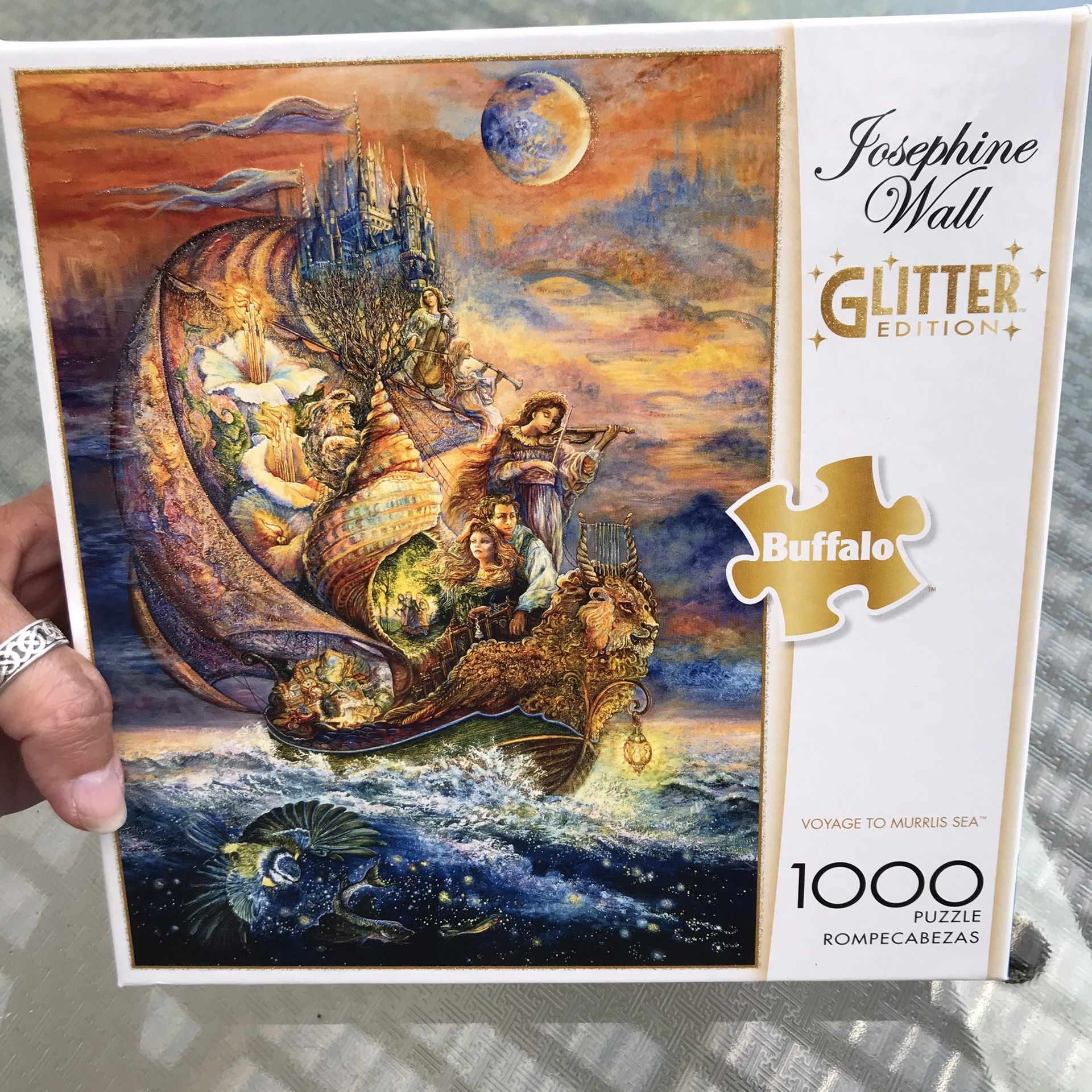 NEW!!! 1000 Piece Puzzle GLITTER “VOYAGE TO MURRLIS SEA”