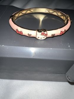 Gold Plated Kids Hello Kitty Bracelet