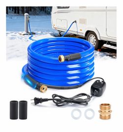 25FT Heated Water Hose for RV, with Temperature Sensor, Save Energy, Water Line