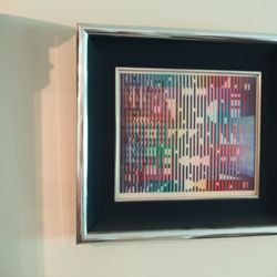 YAACOV AGAM-"SPARKLING RAINBOW NIGHT" SERIGRAPH (1981)