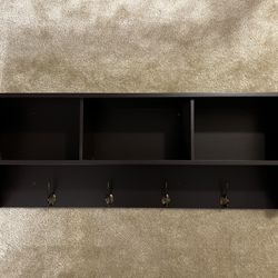 Wall-mounted Coat Rack with Shelf/cubbies