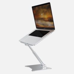 Laptop Stand Smart Phone Portable Adjustable - MacBook HP Dell 11 - 17 in Silver
