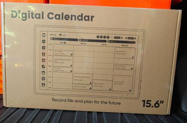 15.6" Smart Digital Family Calendar & Touchscreen Planner (No Subscription Required)