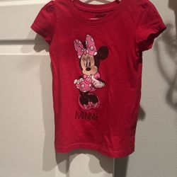 Girls, Minnie, mouse shirt, size 5