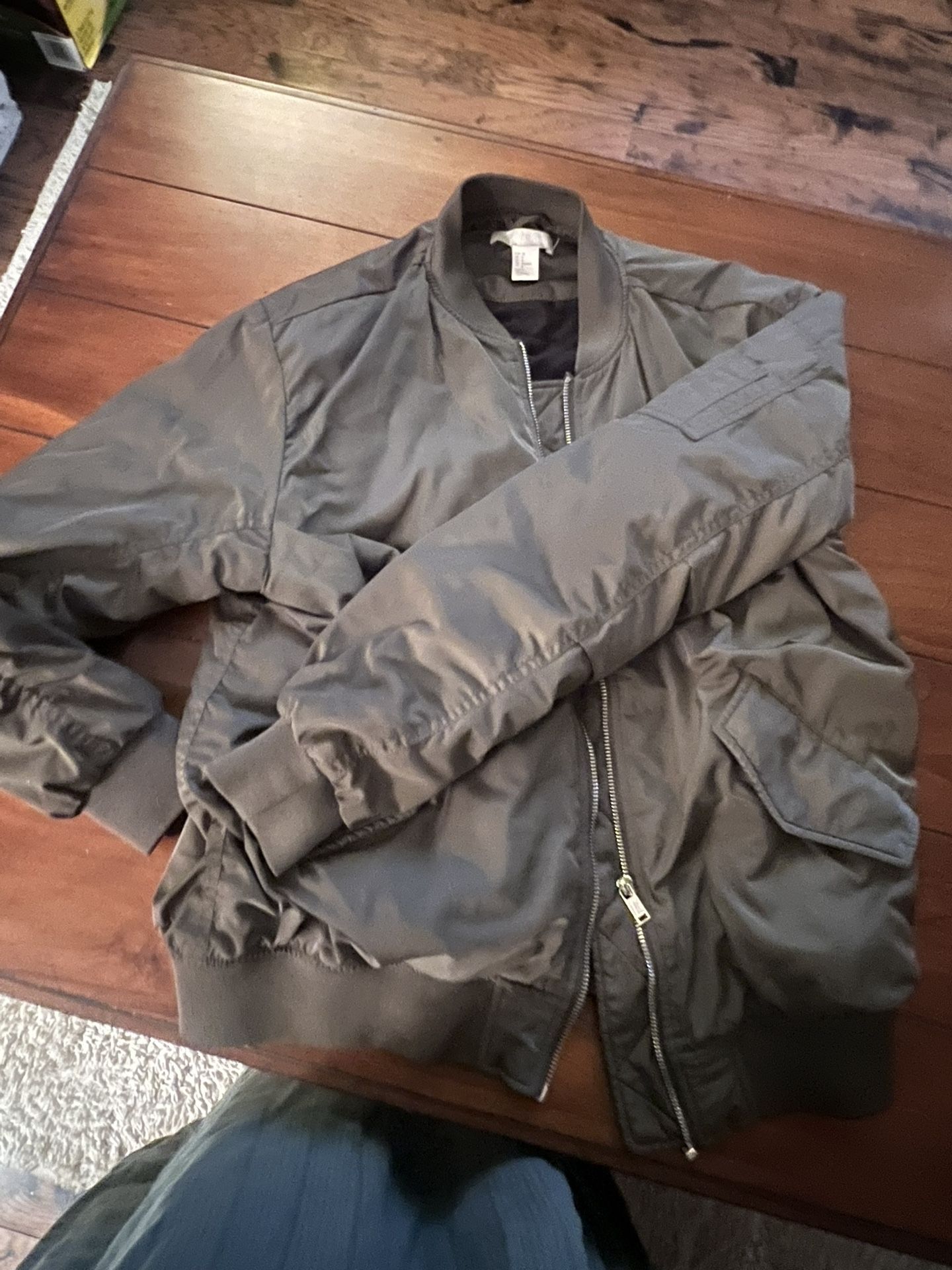 H&M Army Green Bomber Jacket
