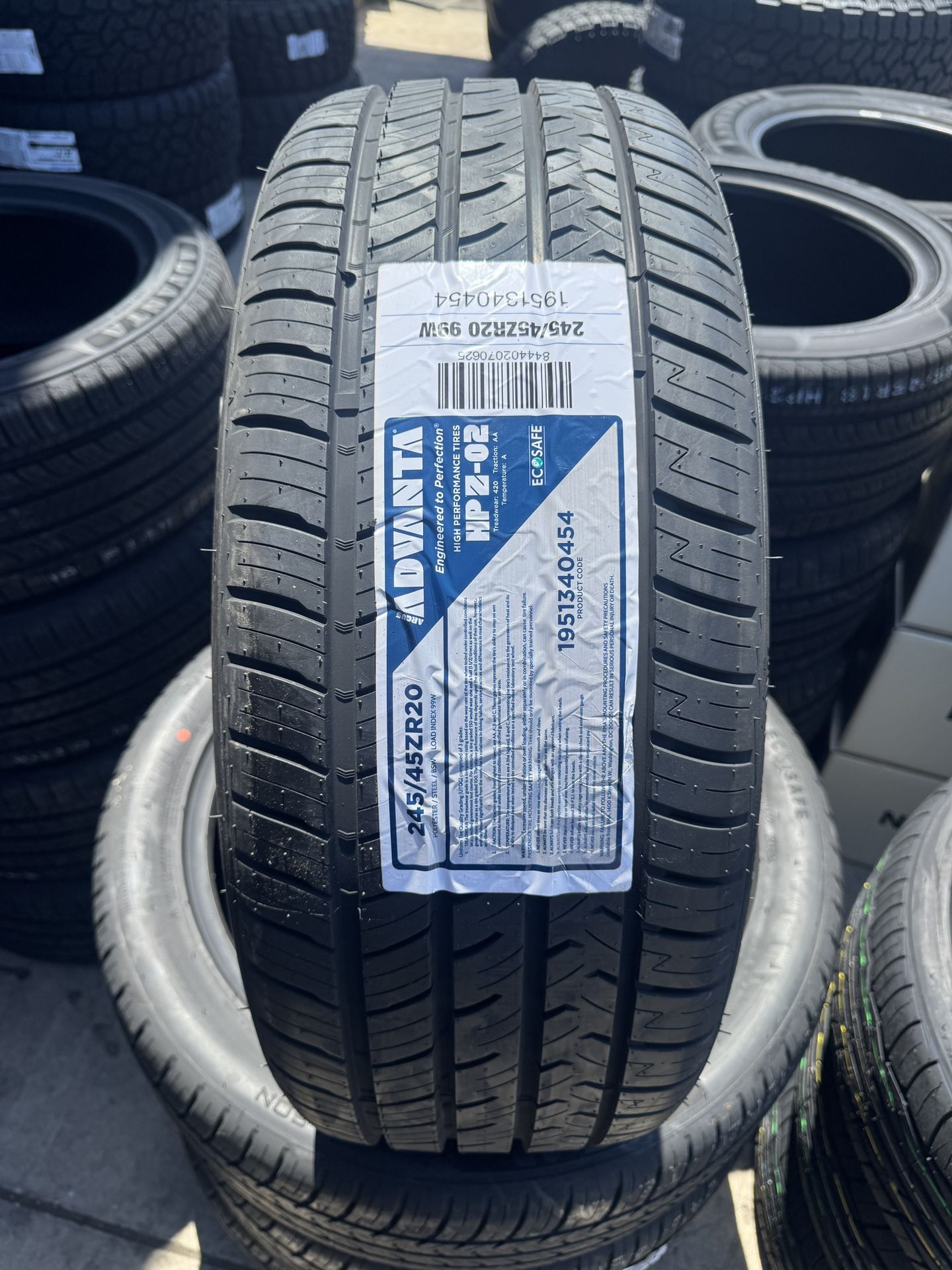 245/45/20 Advanta ER800 In Stock