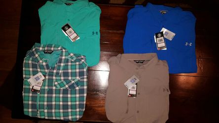BRAND NEW UNDER ARMOUR FISHING SHIRTS