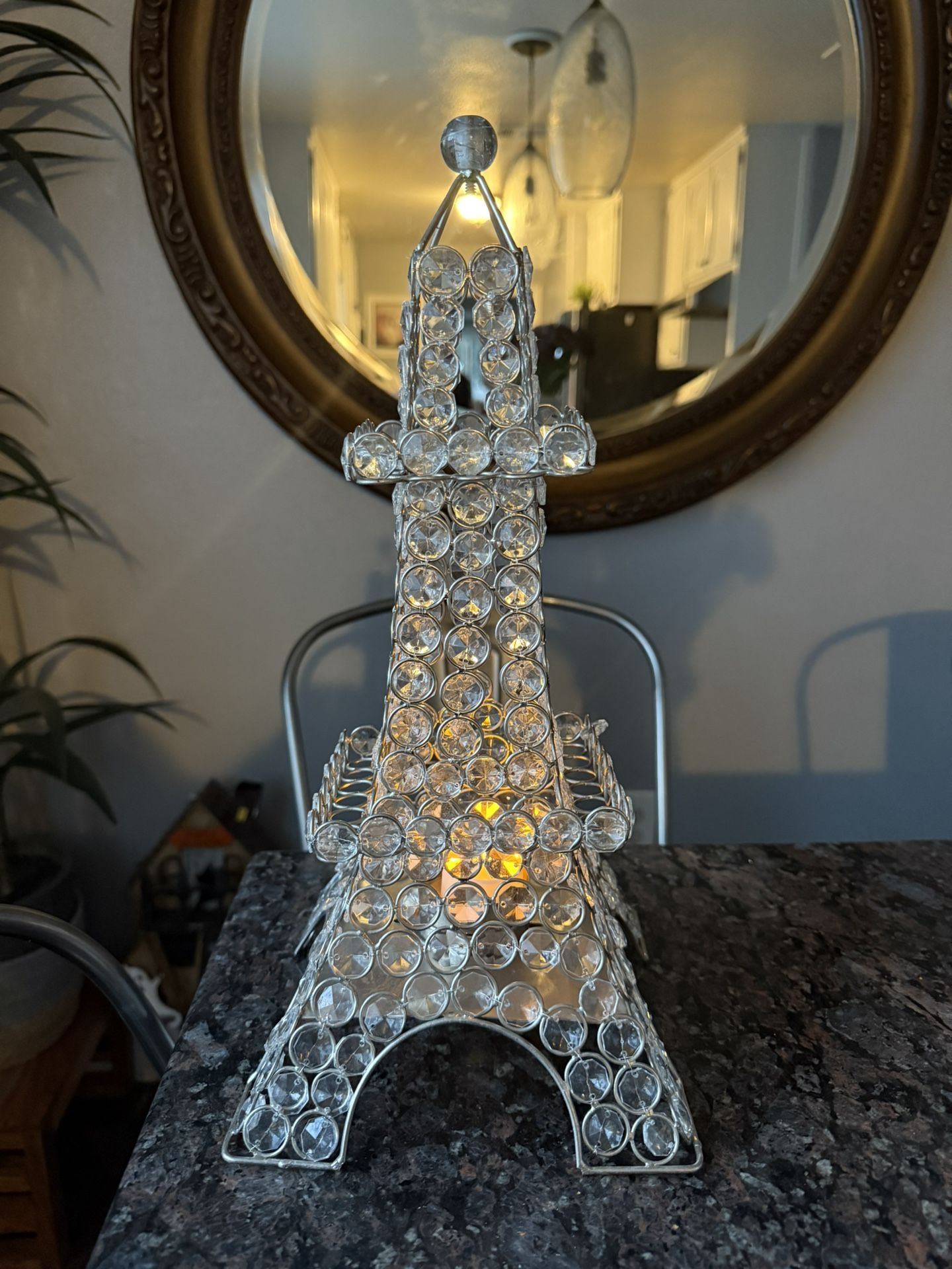 EIFFEL TOWER DECOR CANDLEHOLDER TEALIGHT CANDLE