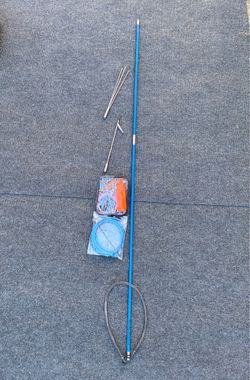 Spear fishing spear with attachments