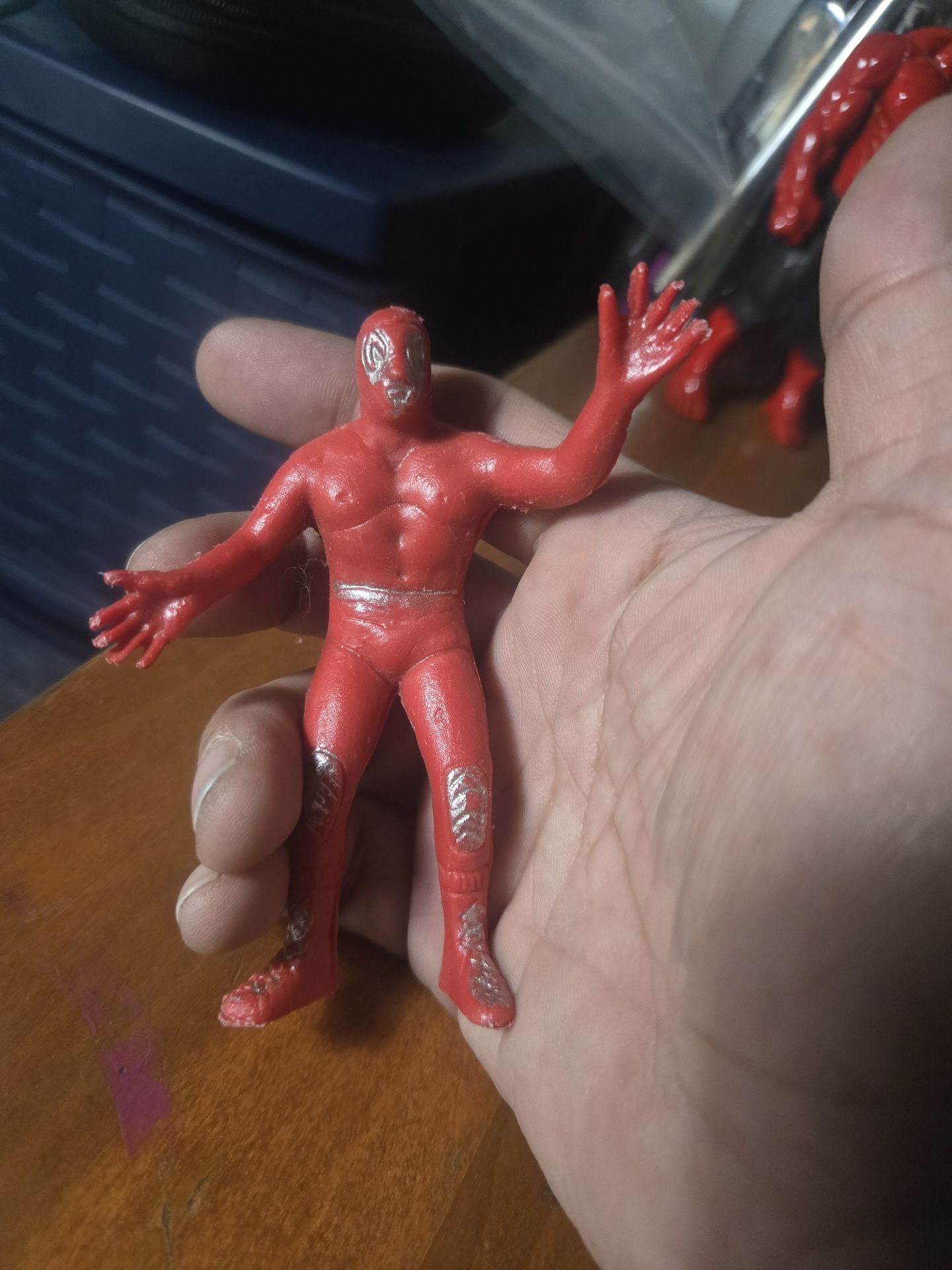 Mexican wrestler toy (el santo)