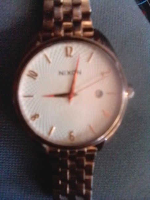 Rose Gold Nixon Watch For Woman