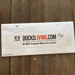 Anaheim ducks move in cost $1000