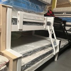 Bunk Bed Twin -full White 