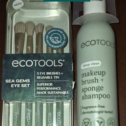ecotool Sea Gems Eye Set + Brush & Sponge Shampoo ONLY $10. 