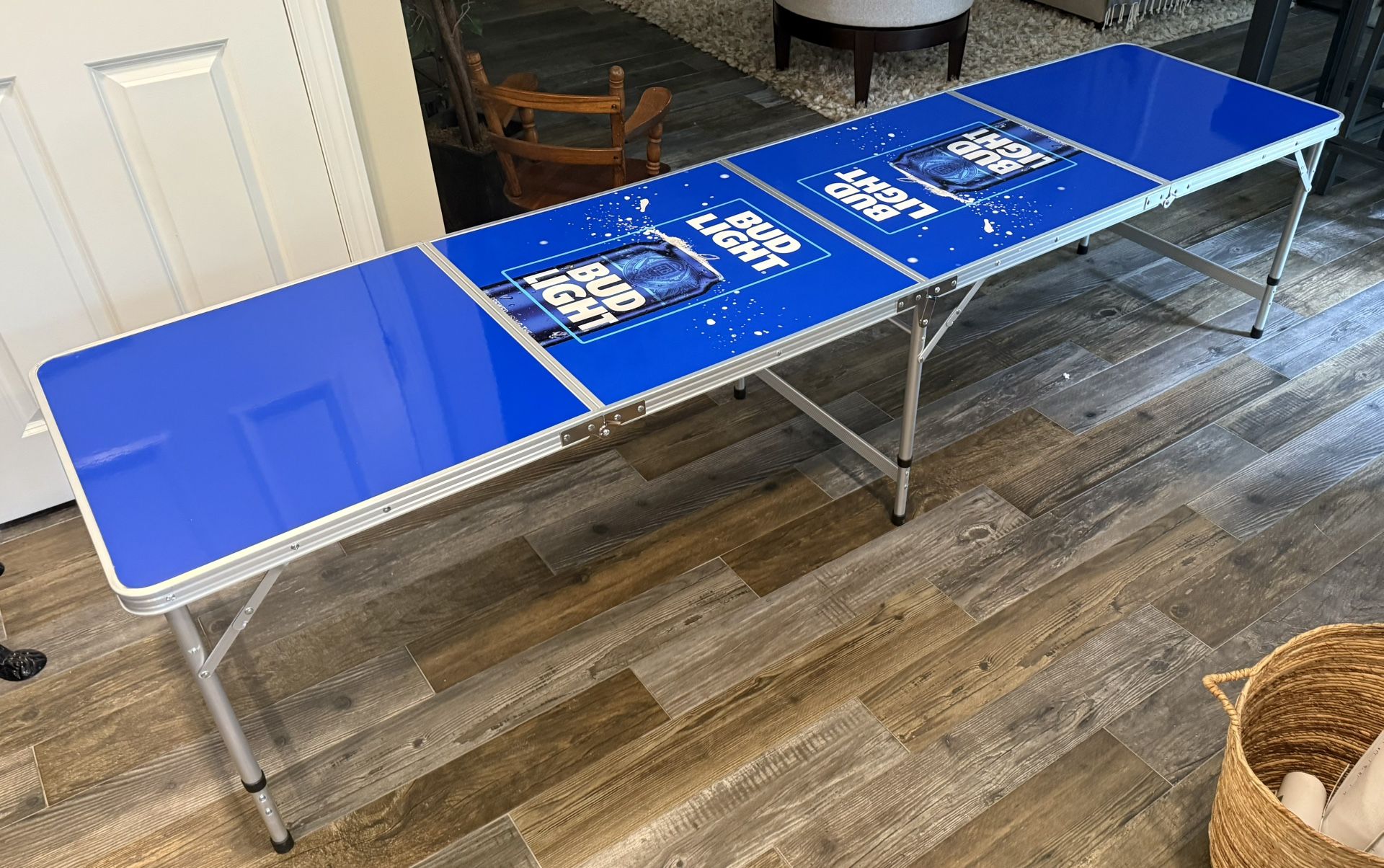 New Bud Light 8Ft Folding Beer Pong Table
