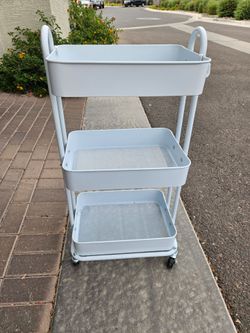 White Rolling Cart