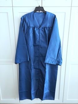 Jostens Graduation Cap and Gown Blue 5'10" - 6'