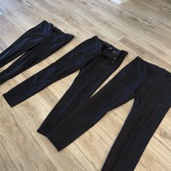 Mens HM (H&M) Black Dress Pants Slim Fit Slacks 33R (Lot of 3)