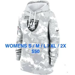 LAS VEGAS RAIDERS ARCTIC SALUTE TO SERVICE HOODIES