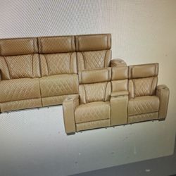 Power Reclining Sofa & Power Reclining Love Seat On Sale