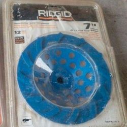 New 7" Ridgid Diamond Cup Wheel