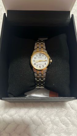 *New*Price Negotiable* Citizen Women’s Eco-Drive Dress Classic Two Tone Gold Stainless Steel Watch, Easy To Read, White Dial, 26mm (Model: EW1544-53A)