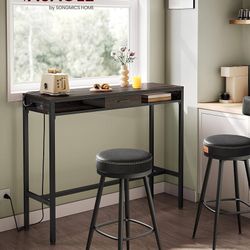 47.2 Inch Bar Table Ash Brown LBT029K01