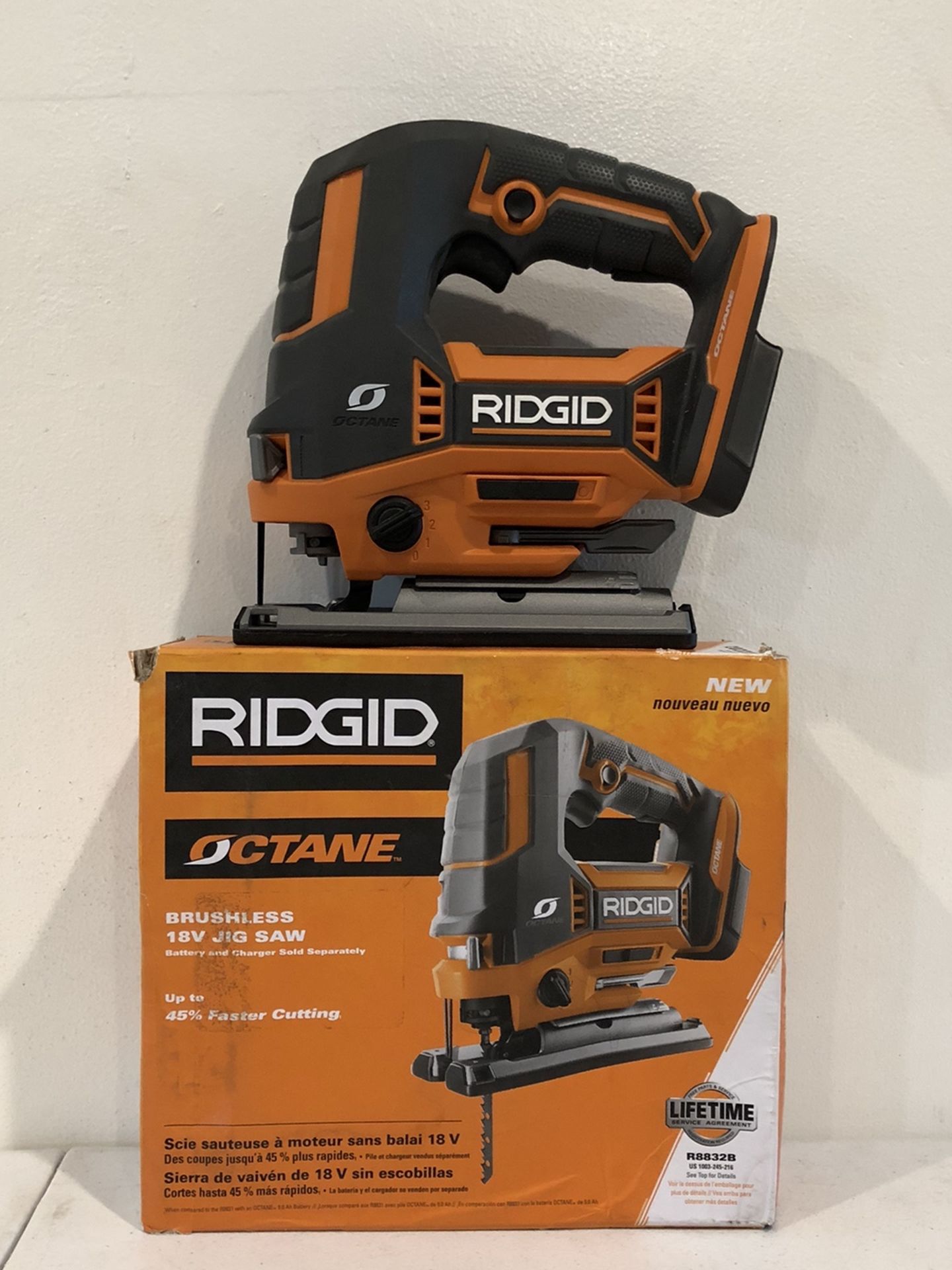 RIDGID 18 Volt OCTANE Cordless Brushless Jig Saw (Tool Only)