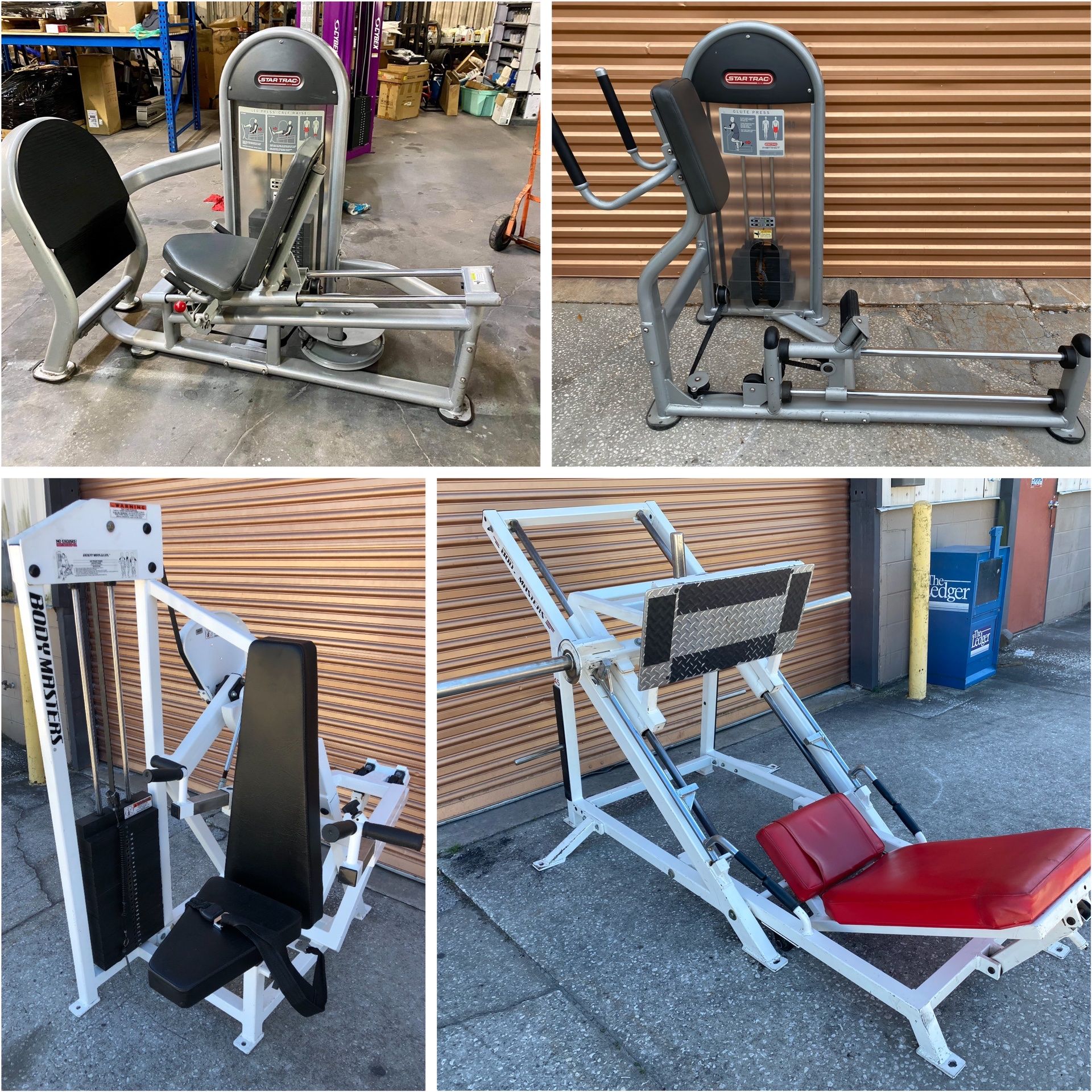 Tons Of Commercial Gym / Fitness / Home Gym Equipment - Leg Press, Squat Rack, Olympic Weight Bench, Plates, Glute Machines