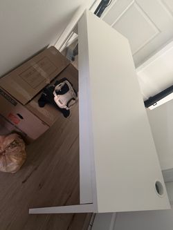 White desk