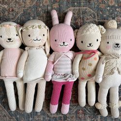 Cuddle And Kind 5 Hand Knit Large Dolls Kids Toys Plushies 