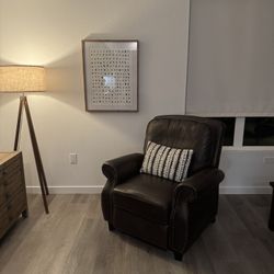 Brown Leather Recliner