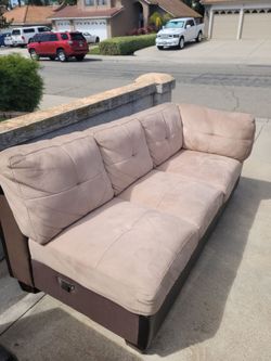 Free center table and L shape couch.