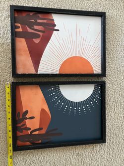 Sun and moon desert frames