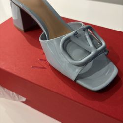 Valentino Signature Slides- Leather