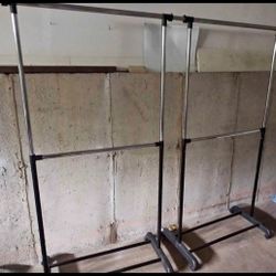 New Clothes Hanging Rack Set Of 2 Pcs 