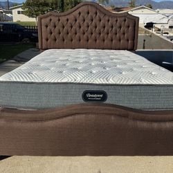 Nice King Bed With Good Mattress Set