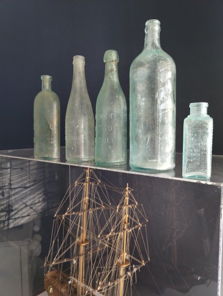 Antique Glass Bottle Collection 