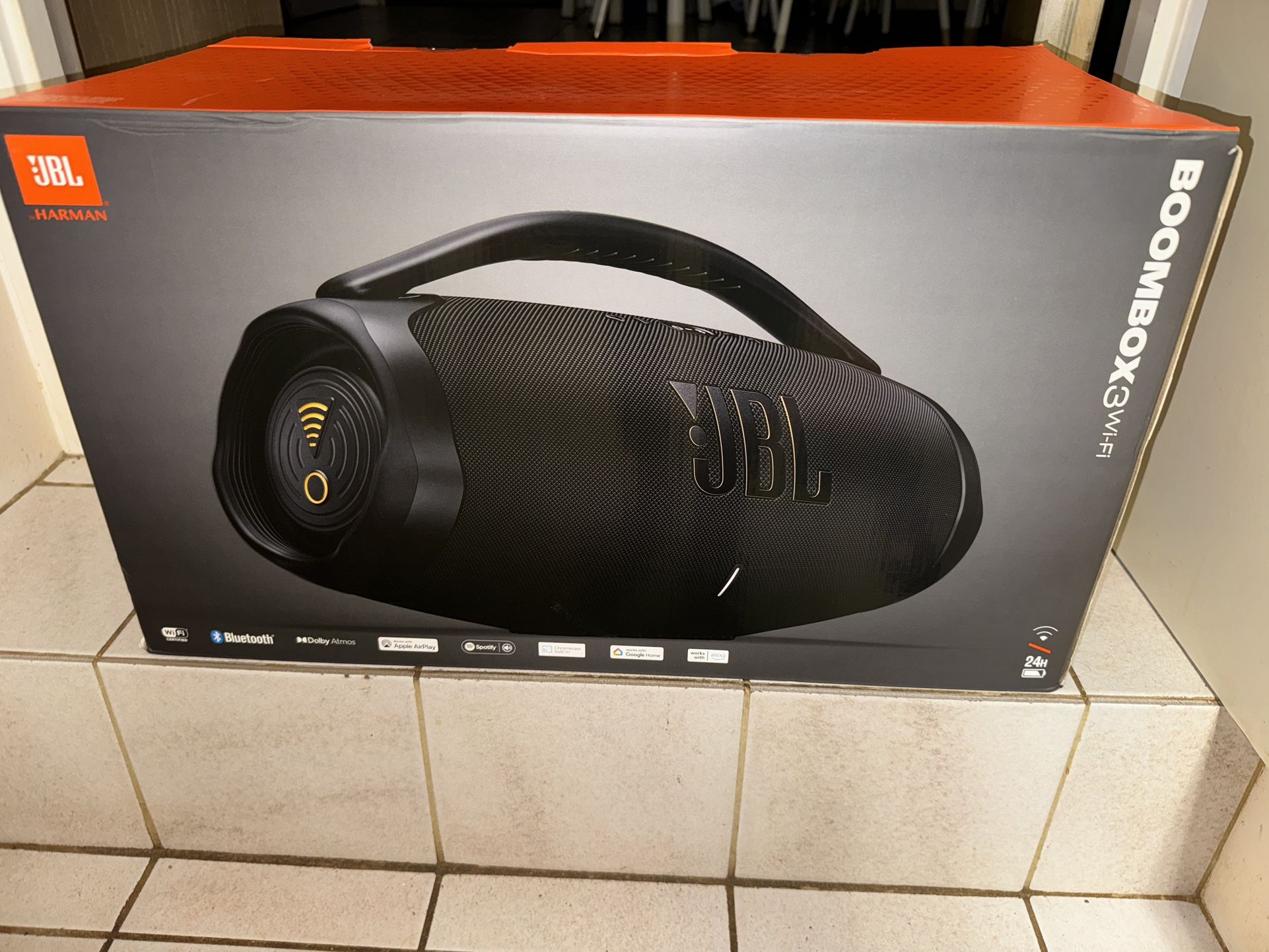 JBL  Harman Boombox 3. WiFi Portable Blue Tooth Speaker. NEW IN BOX SEALED