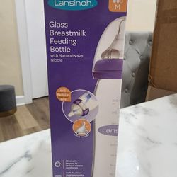 Lansinoh Glass Breastmilk Feeding Bottle